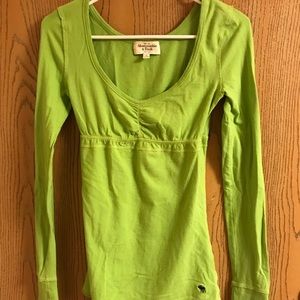 Long sleeve green Abercrombie shirt